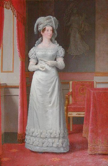 Christoffer Wilhelm Eckersberg Portrait of Marie Sophie of Hesse Kassel Sweden oil painting art